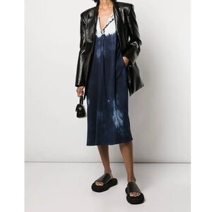 Raquel Allegra Bleached Midi Cotton T-Shirt Dress, Size 1/Small